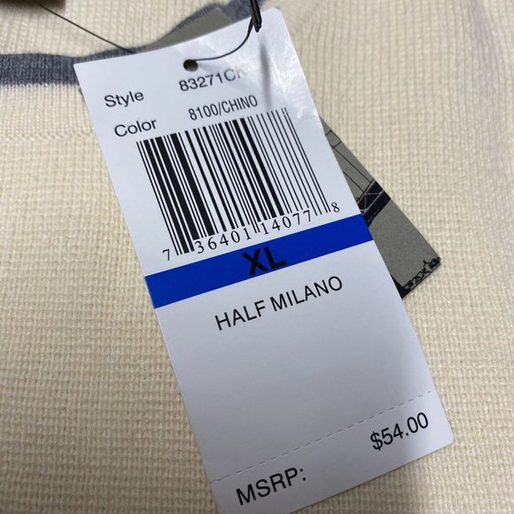 Dockers Sweater Men's XL Beige Knit 100% Cotton Crew Neck Long Sleeve Pullover - Picture 5 of 12